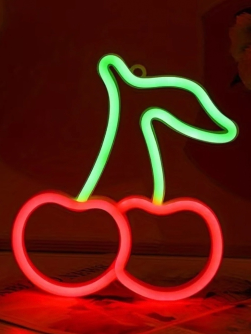 Red Cherry Neon Light